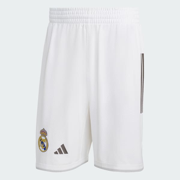 White Real Madrid Basketball Home Shorts