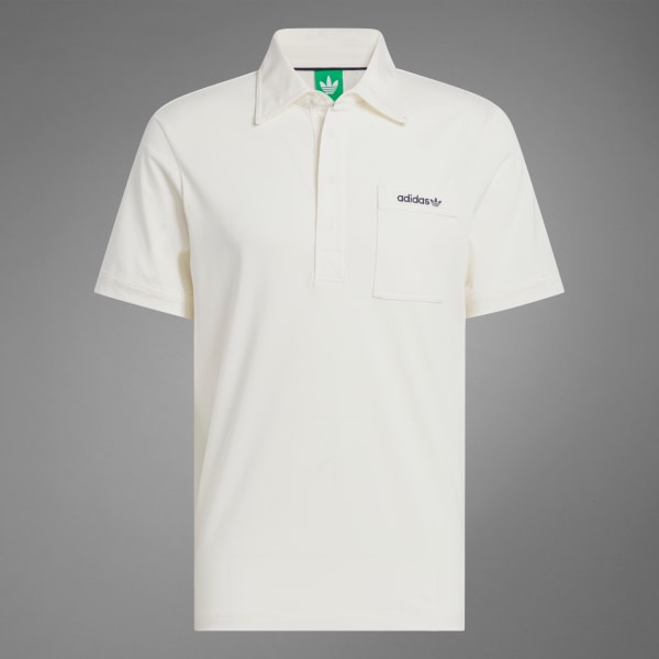 adidas Originals Archive Pocket Polo Shirt - White | Free