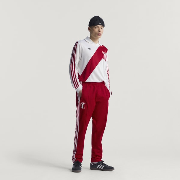 新品 LON EASE TRACK PANTS Vintage Adidas Snap Pants Mens XXL Blue Three Stripe 90s