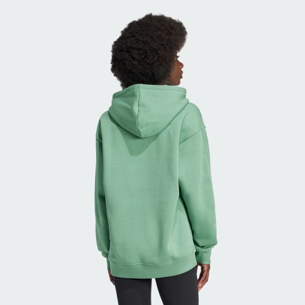 Vert Veste à capuche ample molleton Essentials