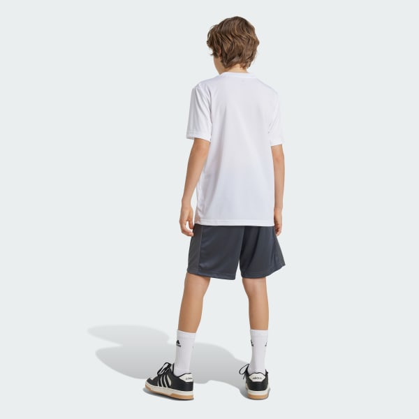 Gris Short à logo coupe standard Train Essentials Enfants