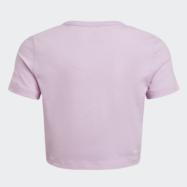 Purple AEROREADY Yoga Crop Tee