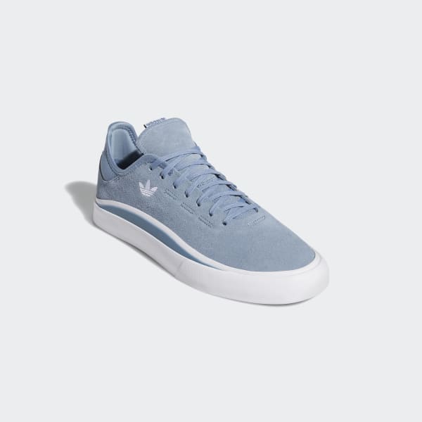 adidas originals sabalo trainers in white and blue