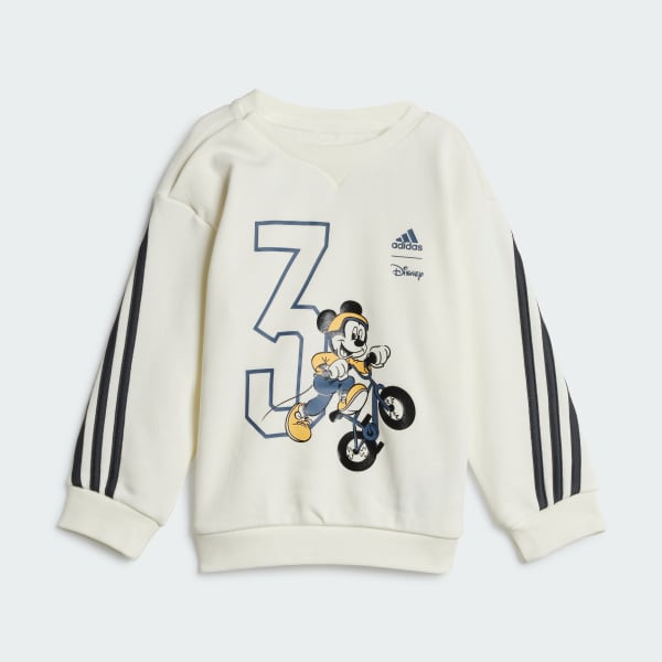 Blanco Conjunto Sudadera y Pants Disney Mickey Mouse