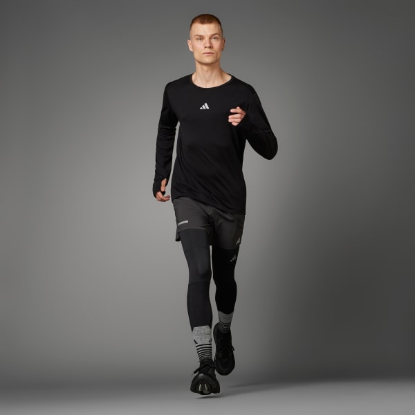 adidas Ultimate Running Conquer the Elements Merino Long Sleeve Shirt ...