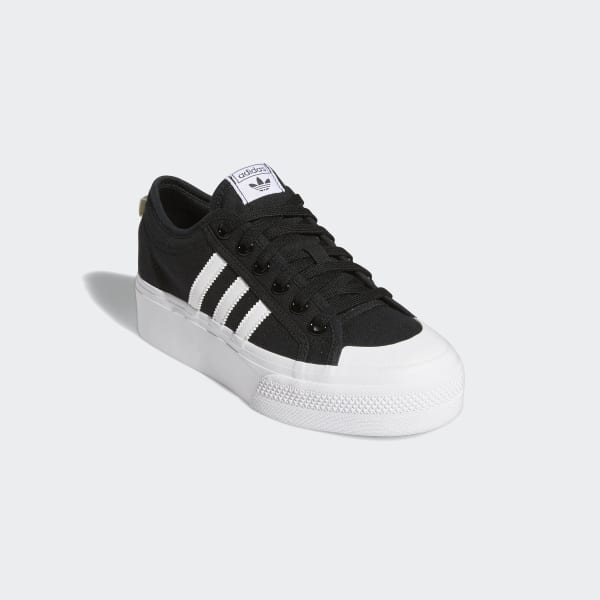 Preto Sapatos de Plataforma Nizza