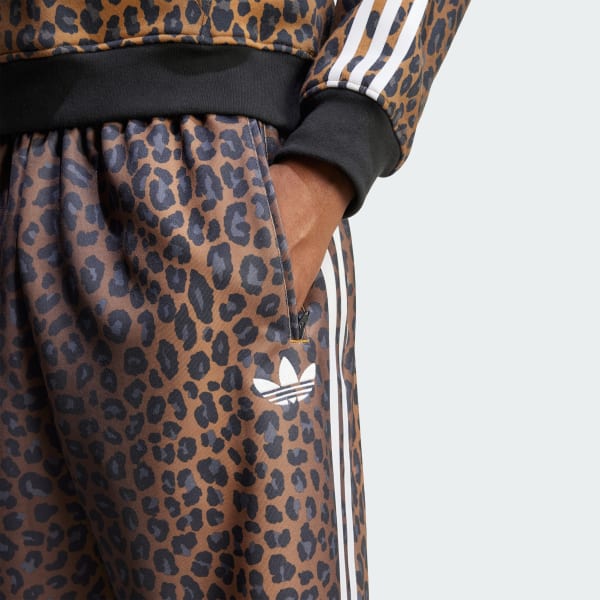 トラックパンツ・ジャージ adidas - Firebird Loose Leopard Track Pants adidas Leopard Firebird Oversized Track Pants - Multicolor