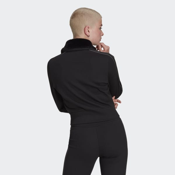Zwart adidas Ski Chic Rib Trainingsjack