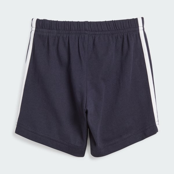 adidas Essentials Lineage Organic Cotton Tee and Shorts Set Blue adidas UK
