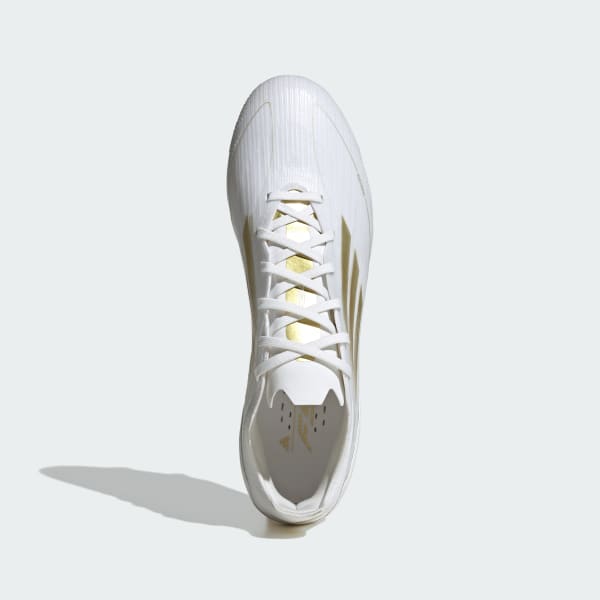 Blanco Bota de fútbol F50 Pro césped natural seco