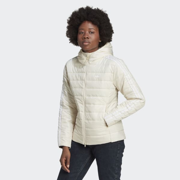 Bezowy Hooded Premium Slim Jacket