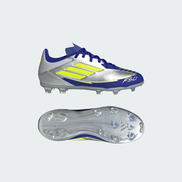 Plateado Chimpunes F50 League Messi Firme/Multi-Terreno Infantil
