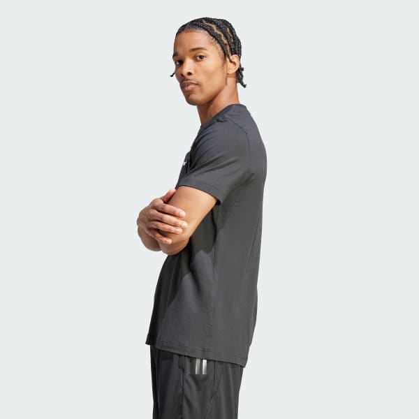 Black All Blacks Rugby Cotton Tee