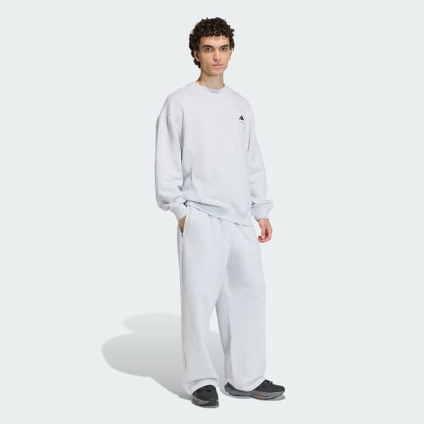 Gris POLERÓN ADIDAS EQUIPMENT DE CUELLO REDONDO ACANALADO