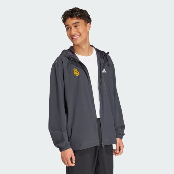 Grey Real Madrid Track Jacket