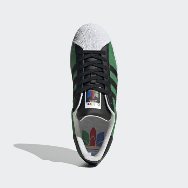 Green shell toe adidas store