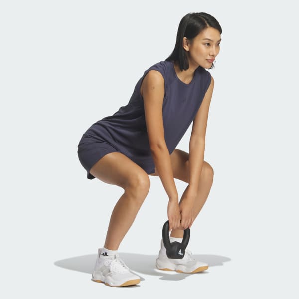 ブルー トレーニング エッセンシャルズ プラス ルーズフィット クールセンサー ロング レギュラー ノースリーブTシャツ