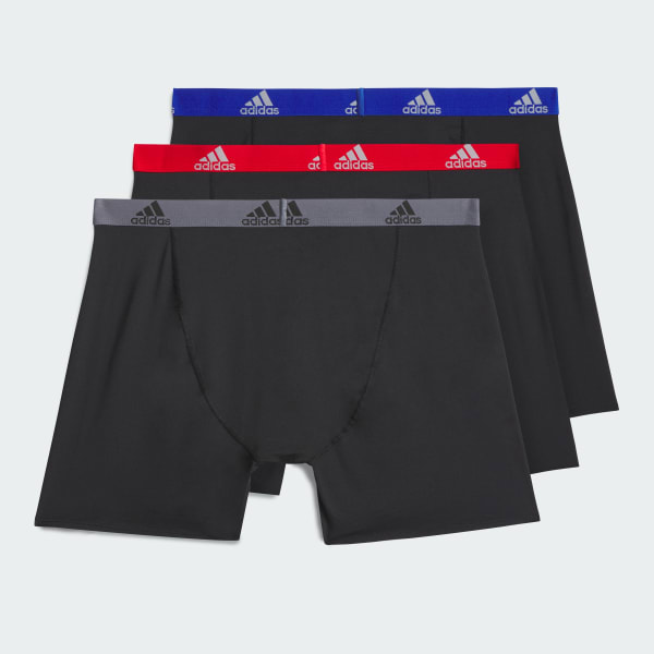 adidas Performance Boxers Three-Pack (Big and Tall) - Black
