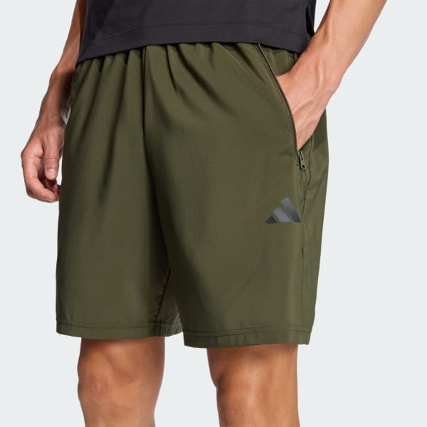 adidas Train Essentials Woven Training Shorts - Green | Free