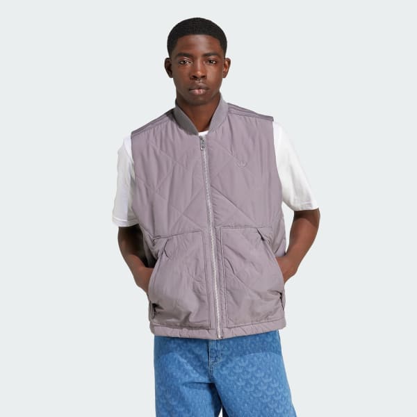Grau Premium Essentials Nylon Quilted Weste