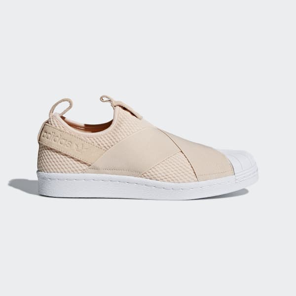 adidas slip on beige