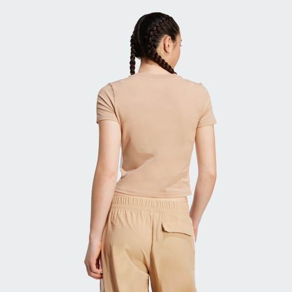 Brun Essentials 3-Stripes Slim Baby T-skjorte