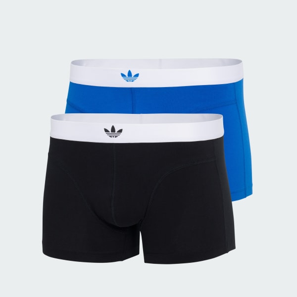 cerná Comfort Flex Cotton Body Lines Trunks 2-Pack Underwear