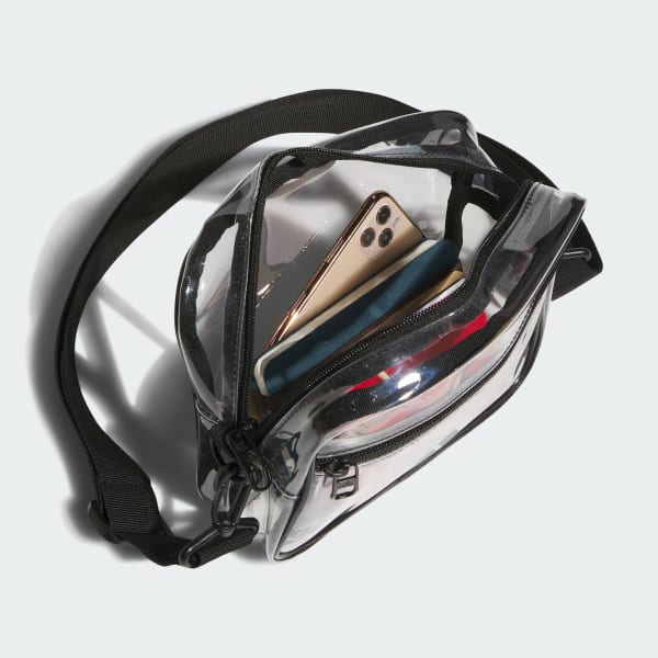 アディダス☆オリジナルバッグ☆Clear Crossbody☆スケルトン adidas Clear Crossbody Bag - White | Free Shipping with