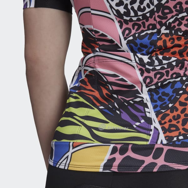 Negro Camiseta de ciclismo Rich Mnisi Collaboration VU799