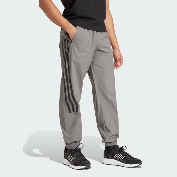 Grey Future Icons 3-Stripes Woven Tracksuit Bottoms