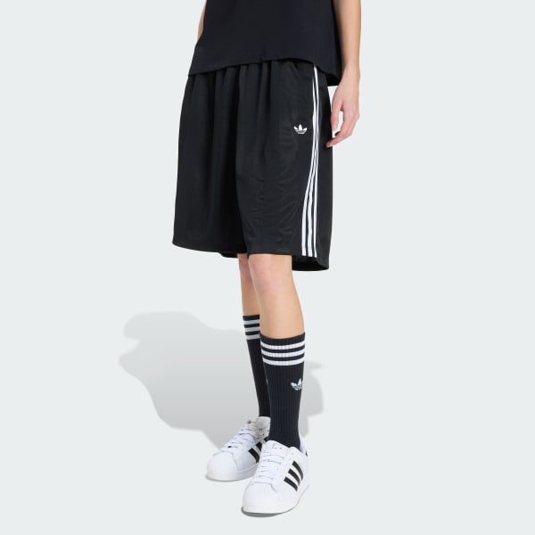 adidas 3 STRIPES JACQUARD JORTS - Black | Free Shipping with