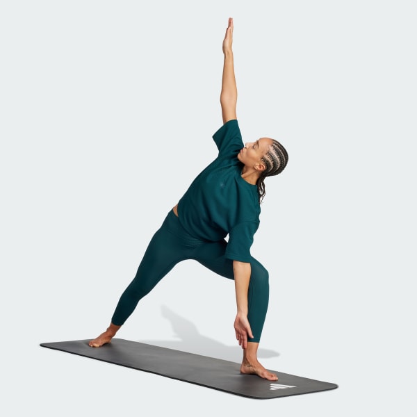 Gron Yoga Motion Våffelstickad t-shirt