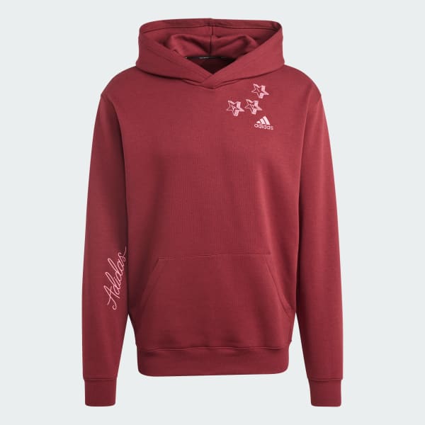 Burgundy adidas hoodie on sale