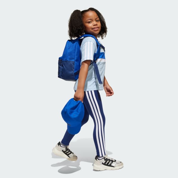 Azul Camiseta Seasonal Essentials Tiberio Três Listras Infantil