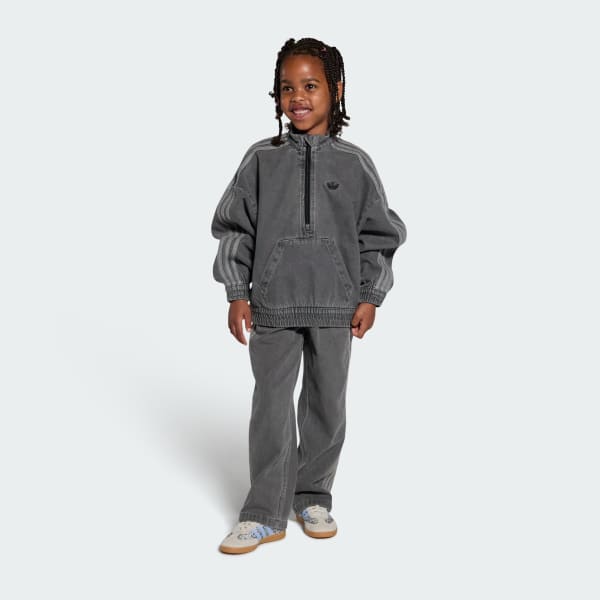 Bleu Chaussure lacets élastiques fermeture confortable Samba OG x Liberty London Enfants