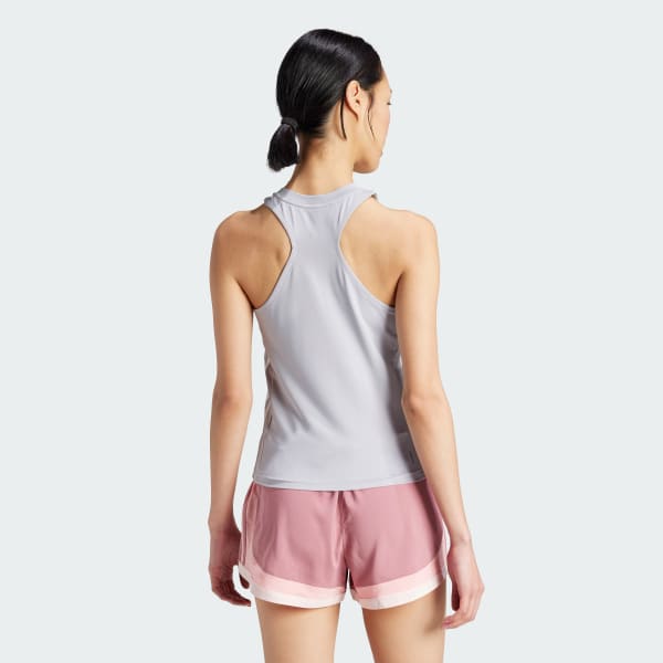 Grey AEROREADY Train Essentials Regular 3-Stripes Tank Top
