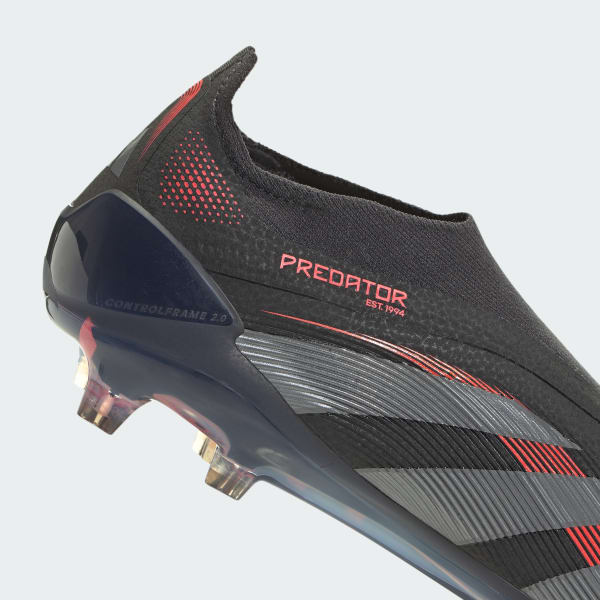adidas Predator Elite Firm Ground Cleats - Black | Free