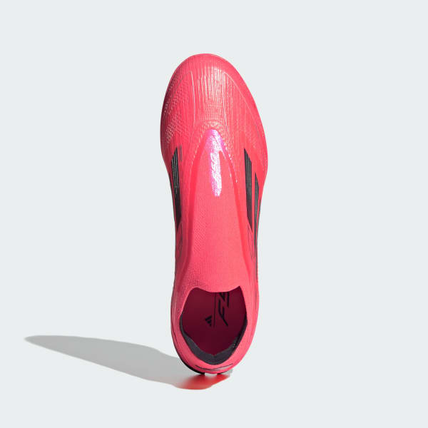 Rosado Zapatos de Fútbol F50 Pro Sin Cordones Pasto Sintético