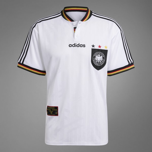 adidas - 正規品新品☆ドイツ代表1996ホーム復刻ユニフォームSサイズ☆96Germany adidas Men's Soccer Germany 1996 Home Jersey - White adidas US
