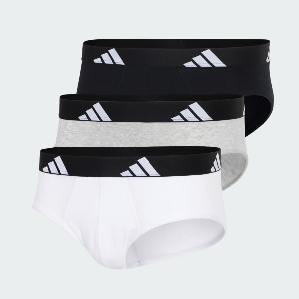 Weiss Active Flex Cotton Slip, 3er-Pack – Unterwäsche