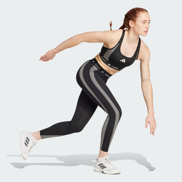 Svart Techfit Medium Support Colorblock BH