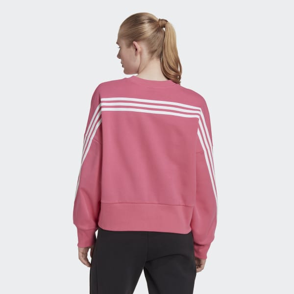 Rozowy adidas Sportswear Future Icons 3-Stripes Sweatshirt LOR06