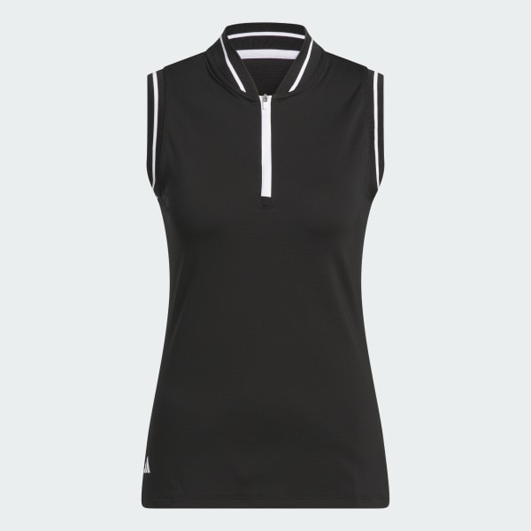 adidas Ultimate365 Zip Polo - Black | Free Shipping with