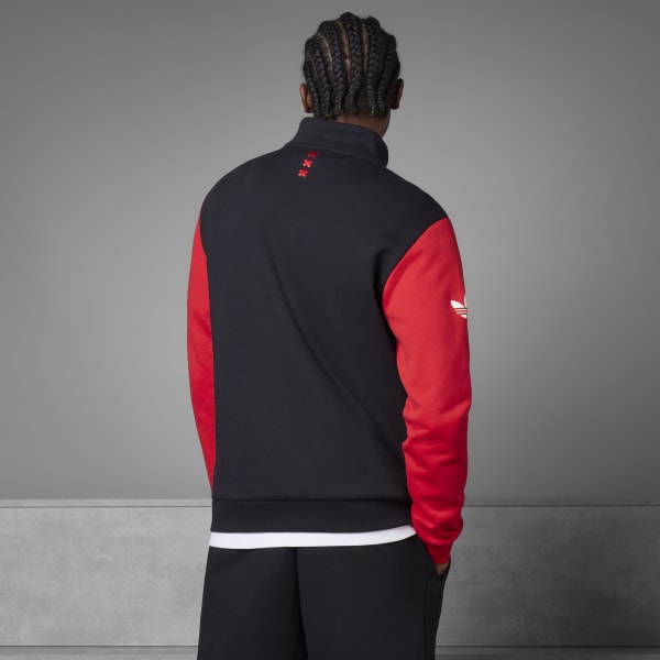 Svart Ajax Amsterdam OG Quarter-Zip Jacket