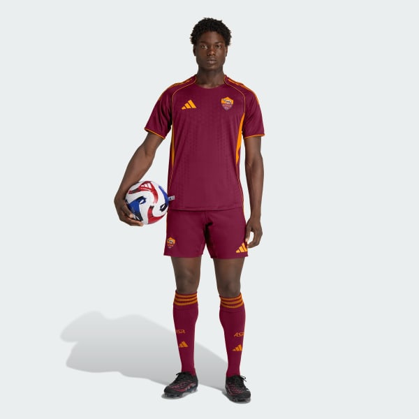adidas AS Roma 25/26 Home Authentic Jersey - Burgundy | Free