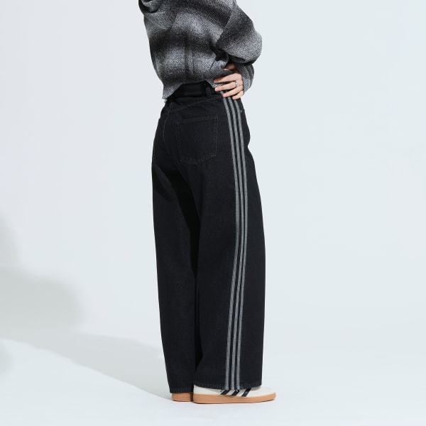 ブラック ファイヤーバード トラックパンツ デニム