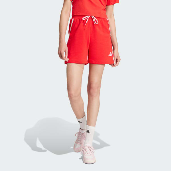 Czerwony Essentials Color Pop French Terry Shorts