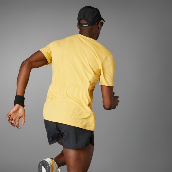 Gelb Adizero Essentials Running T-Shirt