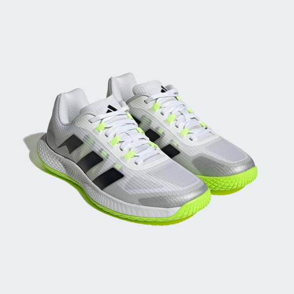 White Forcebounce Volleyball Shoes
