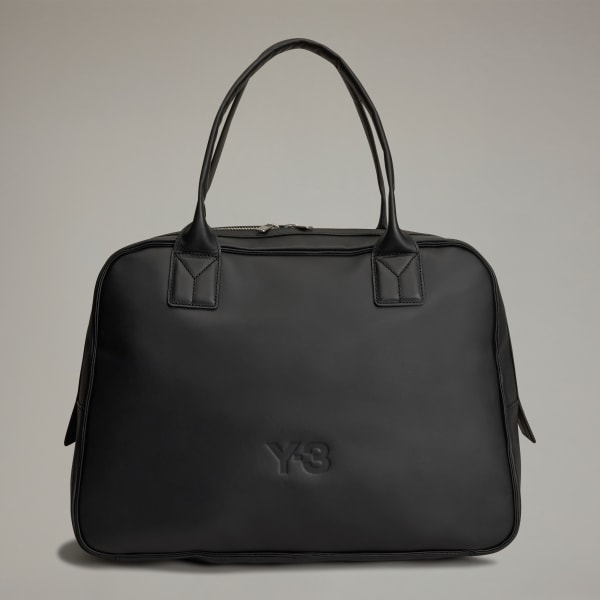 Black Y-3 Leather Airliner Bag